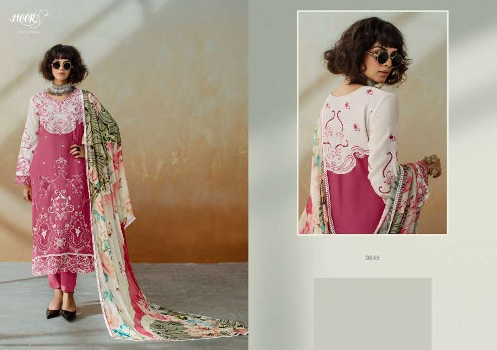 HEER CHIC 9641 TO 9646 SERIES PURE MUSLIM HEAVY EMBROIDERY PAKISTANI DRESSES-00028
