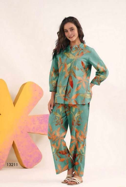 HIMANSHI VOL-809 BY ASLIWHOLESALE DESIGNER PURE COTTON PRINTED CO-ORD SET-00211