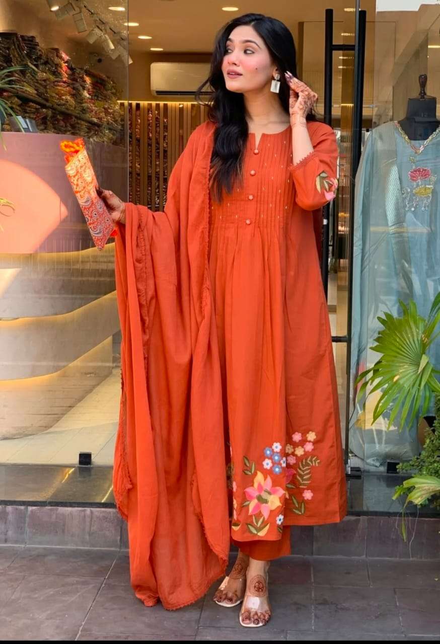 HIMANSHI VOL-810 BY ASLIWHOLESALE DESIGNER PURE COTTON DRESSES-00211