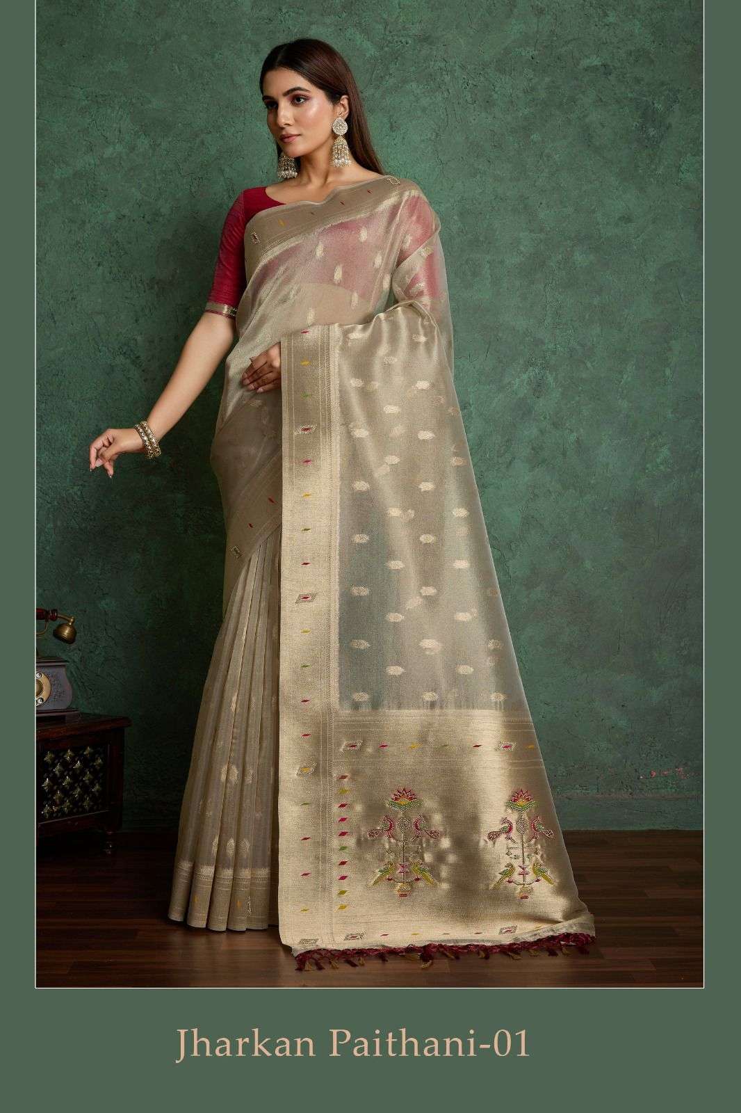 JHARKAN PAITHANI VOL-1 BY ASLIWHOLESALE DESIGNER PURE FANCY SAREES-00178
