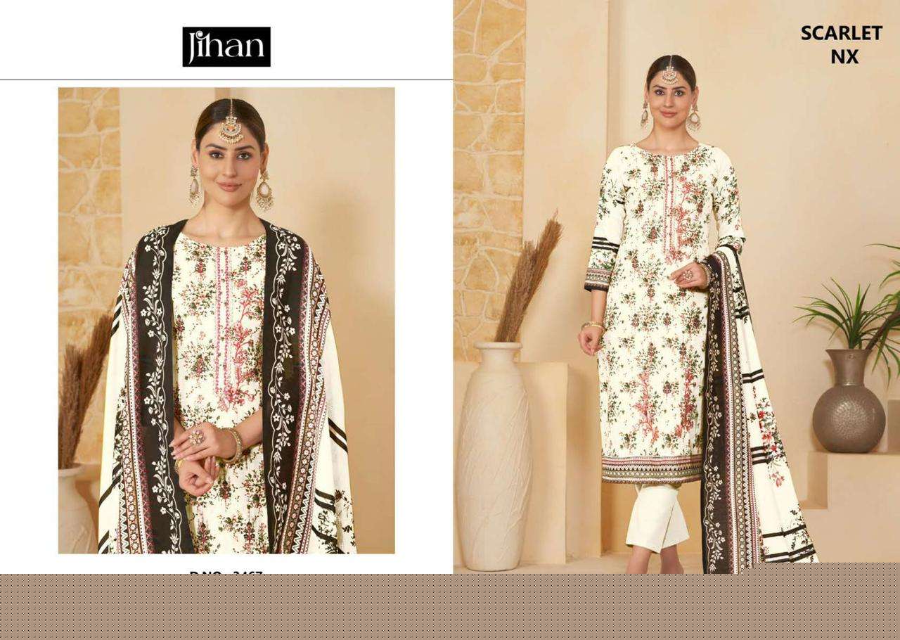 JIHAN 3467-3468 SERIES PURE LAWN PRINTED PAKISTANI DRESSES-00071