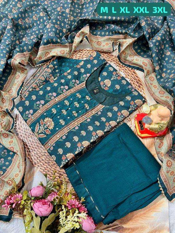 JYOTI VOL-194 BY ASLIWHOLESALE DESIGNER PURE HEAVY MUSLIN SILK CHANDERI DRESSES-00233
