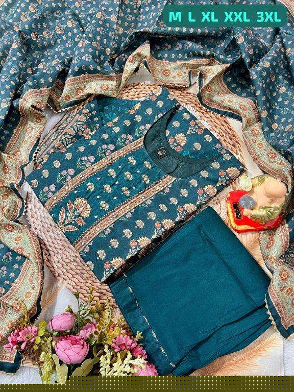 JYOTI VOL-208 BY ASLIWHOLESALE DESIGNER PURE HEAVY MUSLIN SILK DRESSES-00233