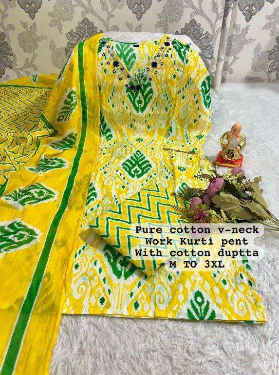 JYOTI VOL-220 BY ASLIWHOLESALE DESIGNER PURE COTTON PRINTED DRESSES-00233