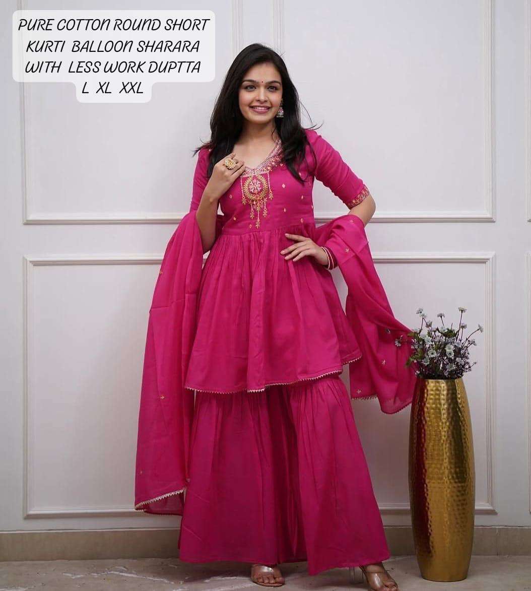 JYOTI VOL-238 BY ASLIWHOLESALE DESIGNER PURE COTTON EMBROIDERY DRESSES-00233