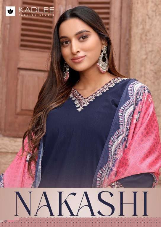 KADLEE NAKASHI 4001 TO 4004 SERIES PURE COTTON EMBROIDERY DRESSES-00014