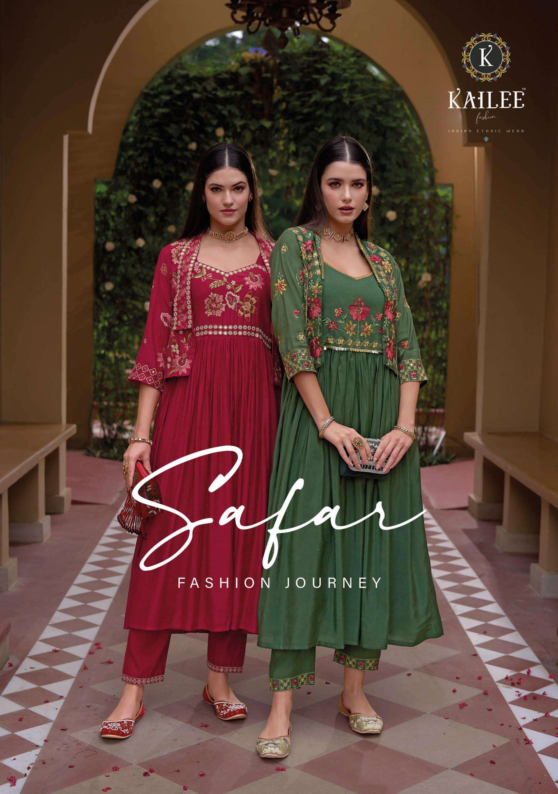 KAILEE FASHION SAFAR 42735 TO 42738 SERIES PURE VISCOS SILK DRESSES-00028