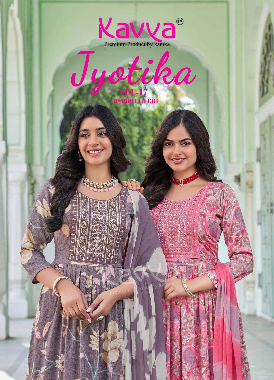 KAVYA JYOTIKA VOL-17 1701 TO 1710 SERIES PURE CAPSULE PRINTED DRESSES-00062