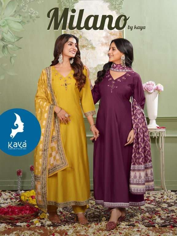 KAYA MILANO PURE HEAVY ROMAN SILK DRESSES-00014