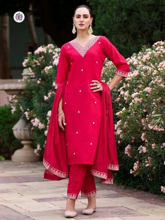 KF-4054 BY ASLIWHOLESALE DESIGNER PURE RAYON EMBROIDERY DRESSES-00096