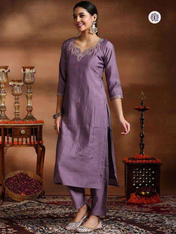 KF-5113 BY ASLIWHOLESALE DESIGNER PURE VISCOSE EMBROIDERY DRESSES-00096