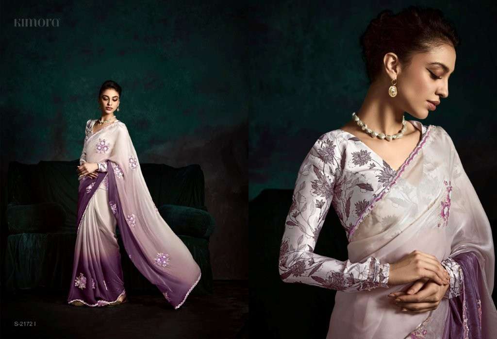 KIMORA RANGAT 2172 TO 2172-I SERIES PURE FANCY SEQUENCE SAREES-00137