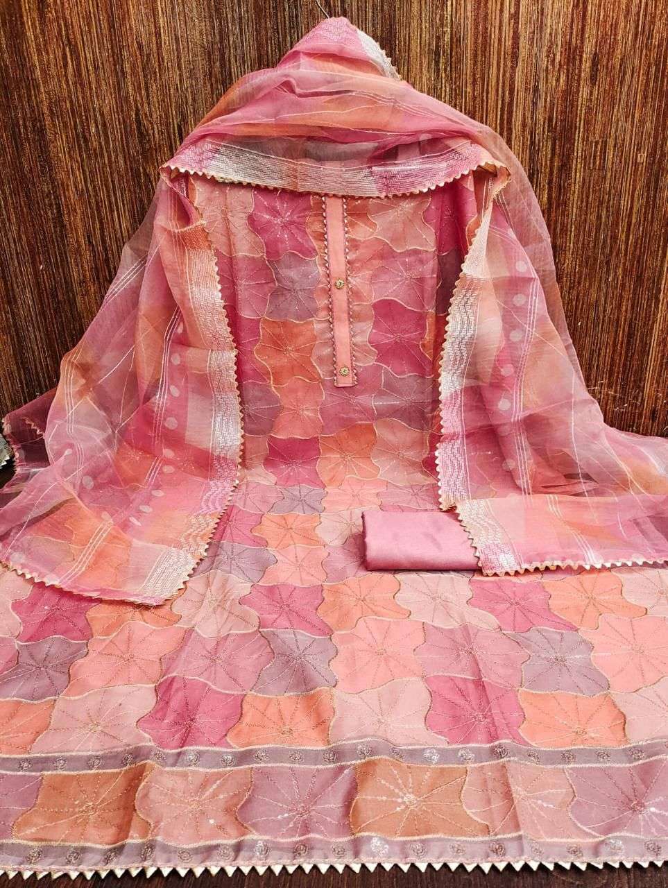 KISHU VOL-49 BY ASLIWHOLESALE DESIGNER PURE ORGANZA SILK DRESSES-00238