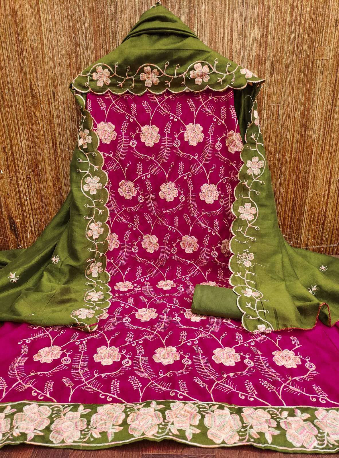 KISHU VOL-51 BY ASLIWHOLESALE DESIGNER PURE VICHITRA SILK EMBROIDERY DRESSES-00238