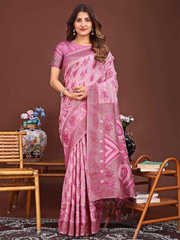  KRITIKA BY ASLIWHOLESALE DESIGNER PURE LINENE COTTON SAREES-00281