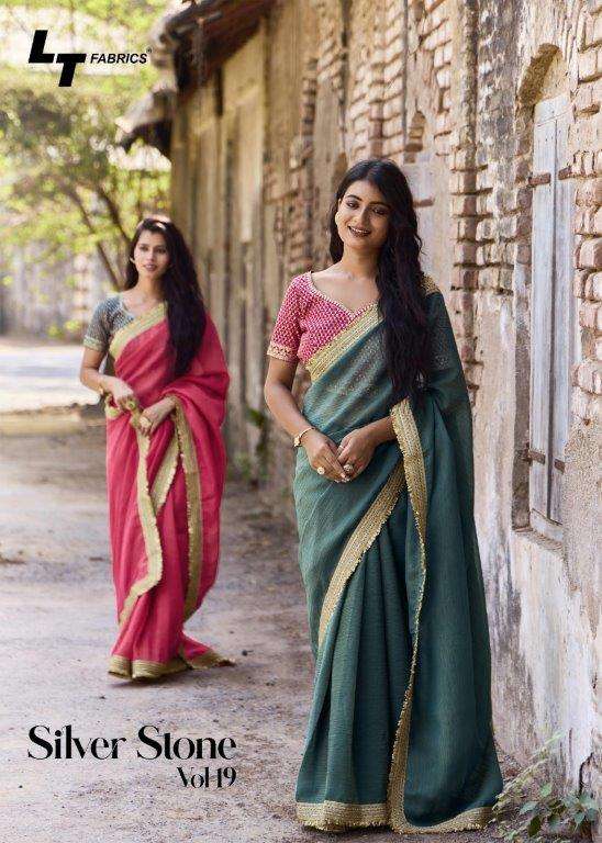 L.T FABRIC SILVER STONE VOL-19 1901 TO 1904 SERIES PURE FANCY SAREES-00271