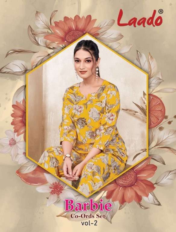 LAADO BARBIE CO-ORD SET VOL-2 2001 TO 2010 SERIES PURE COTTON CO-ORD SET-00015