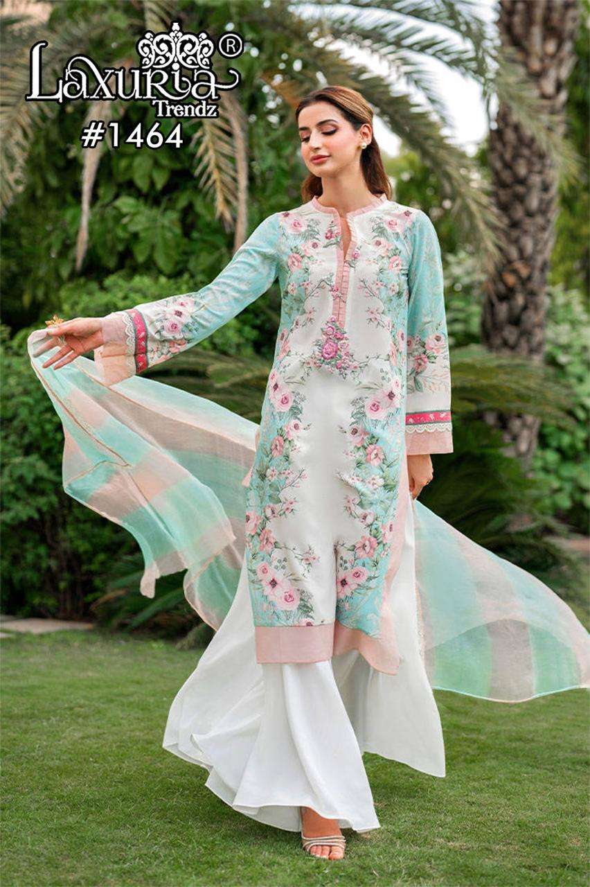 LAXURIA TRENDZ 1464 HEAVY MUSLIN EMBROIDERY PAKISTANI DRESS-00005