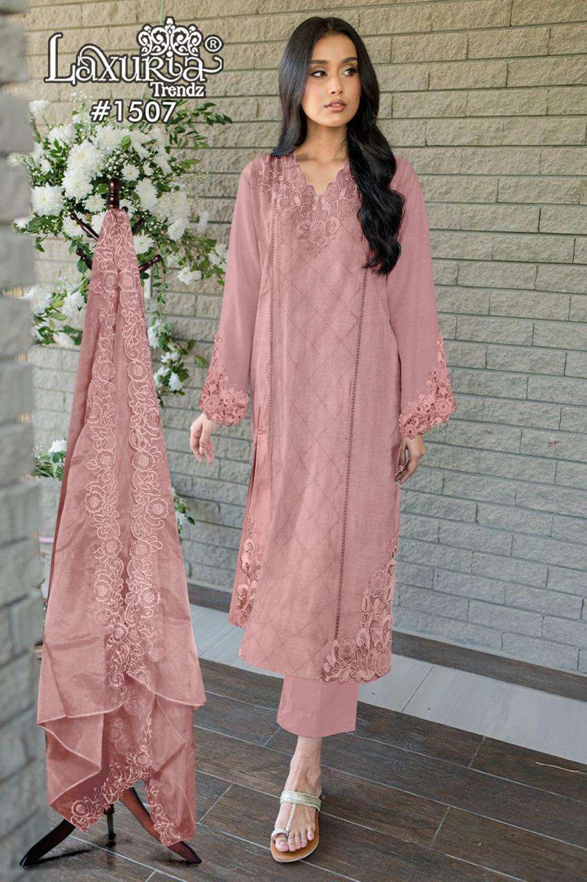 LAXURIA TRENDZ 1507 HEAVY DESIGNER VELOUR HANDWORK PAKISTANI DRESSES-00005