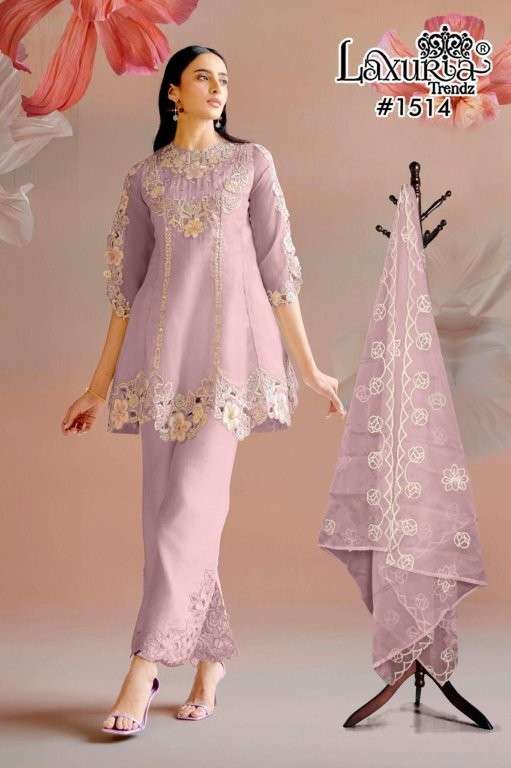 LAXURIA TRENDZ 1514 COLOUR HEAVY DESIGNER VICHITRA HANDWORK DRESSES-00005