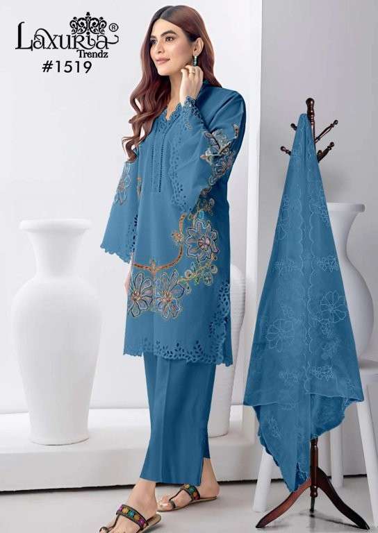 LAXURIA TRENDZ 1519 COLOUR HEAVY DESIGNER FANCY HANDWORK PAKISTANI DRESSES-00005