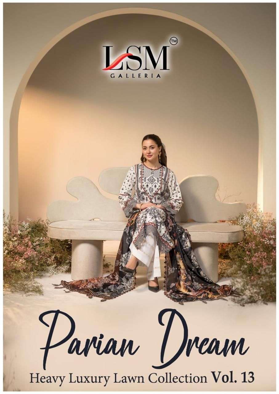 LSM GALLERIA PARIAN DREAM VOL-13 1301 TO 1306 SERIES PURE LAWN PAKISTANI DRESSES-00062