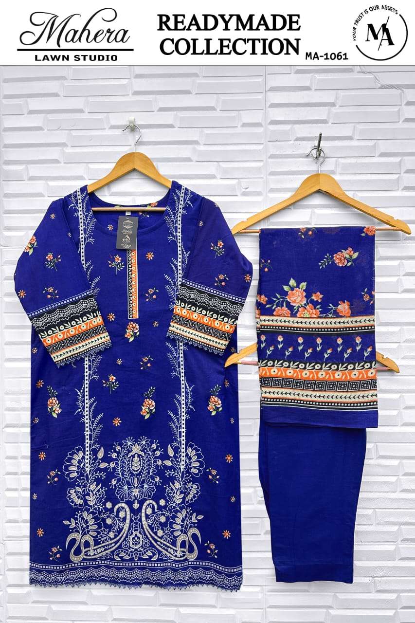 MAHERA LAWN STUDIO MA-1061 TO 1066 SERIES PURE LAWN COTTON EMBROIDERY PRINTED DRESSES-00245