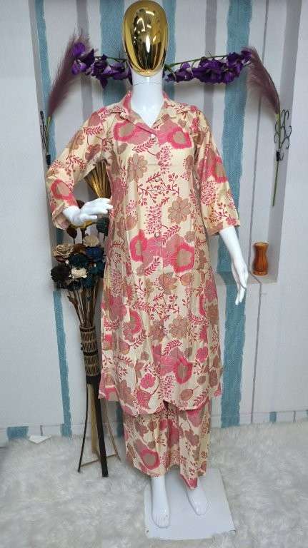 MALIKA VOL-79 BY ASLIWHOLESALE DESIGNER PURE PREMIUM COTTON PAKISTANI CO-ORD SET-00022