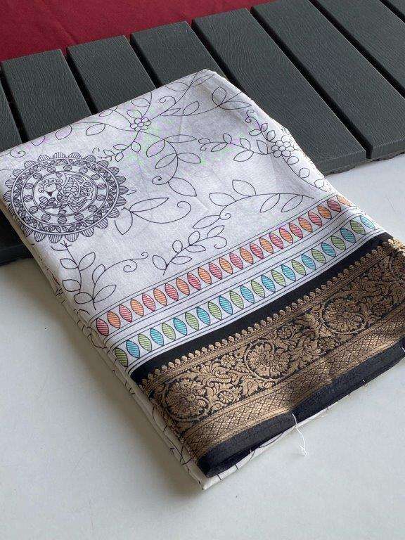 MANDALA BY ASLIWHOLESALE DESIGNER PURE DOLA JACQUARD PRINTED SAREES-00282 