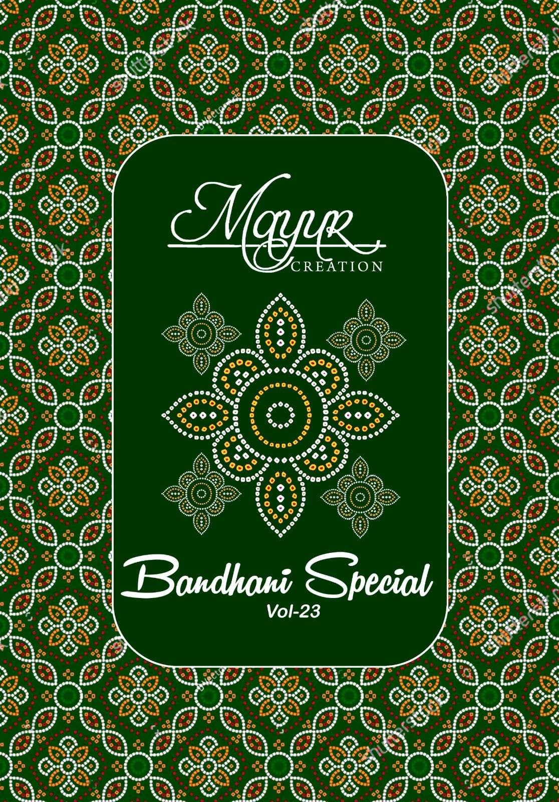 MAYUR CREATION BANDHANI SPECIAL VOL-23 23001 TO 23010 SERIES PURE COTTON PRINTED DRESSES-00015