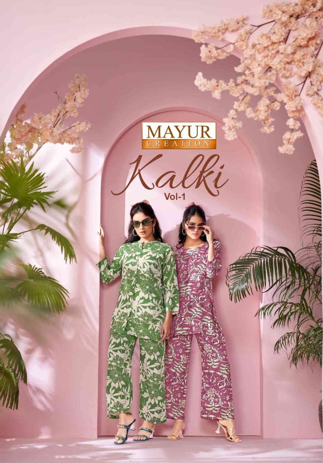 MAYUR CREATION KALKI VOL-1 1001 TO 1010 SERIES PURE RAYON PRINTED CO-ORD SET-00062