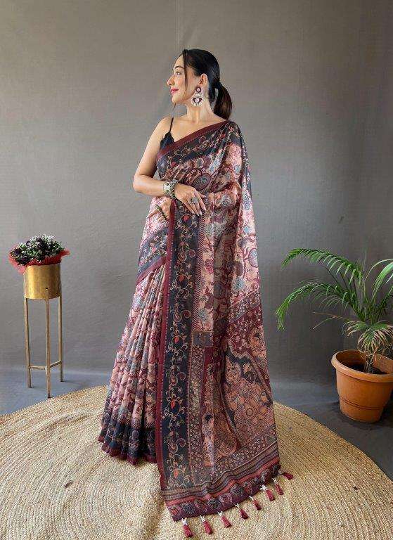 MAYURI BY ASLIWHOLESALE DESIGNER PURE COTTON PRINTED SAREES-00282