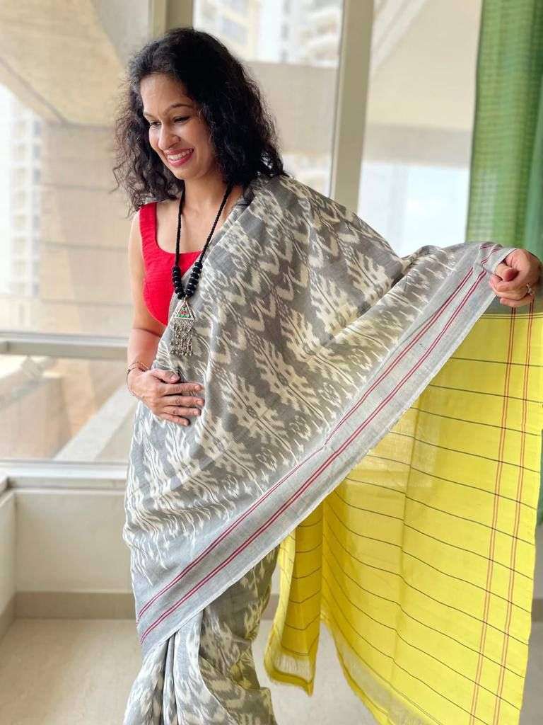 MEENA VOL-6 BY ASLIWHOLESALE DESIGNER PURE LINEN COTTON RPINTED SAREES-00249
