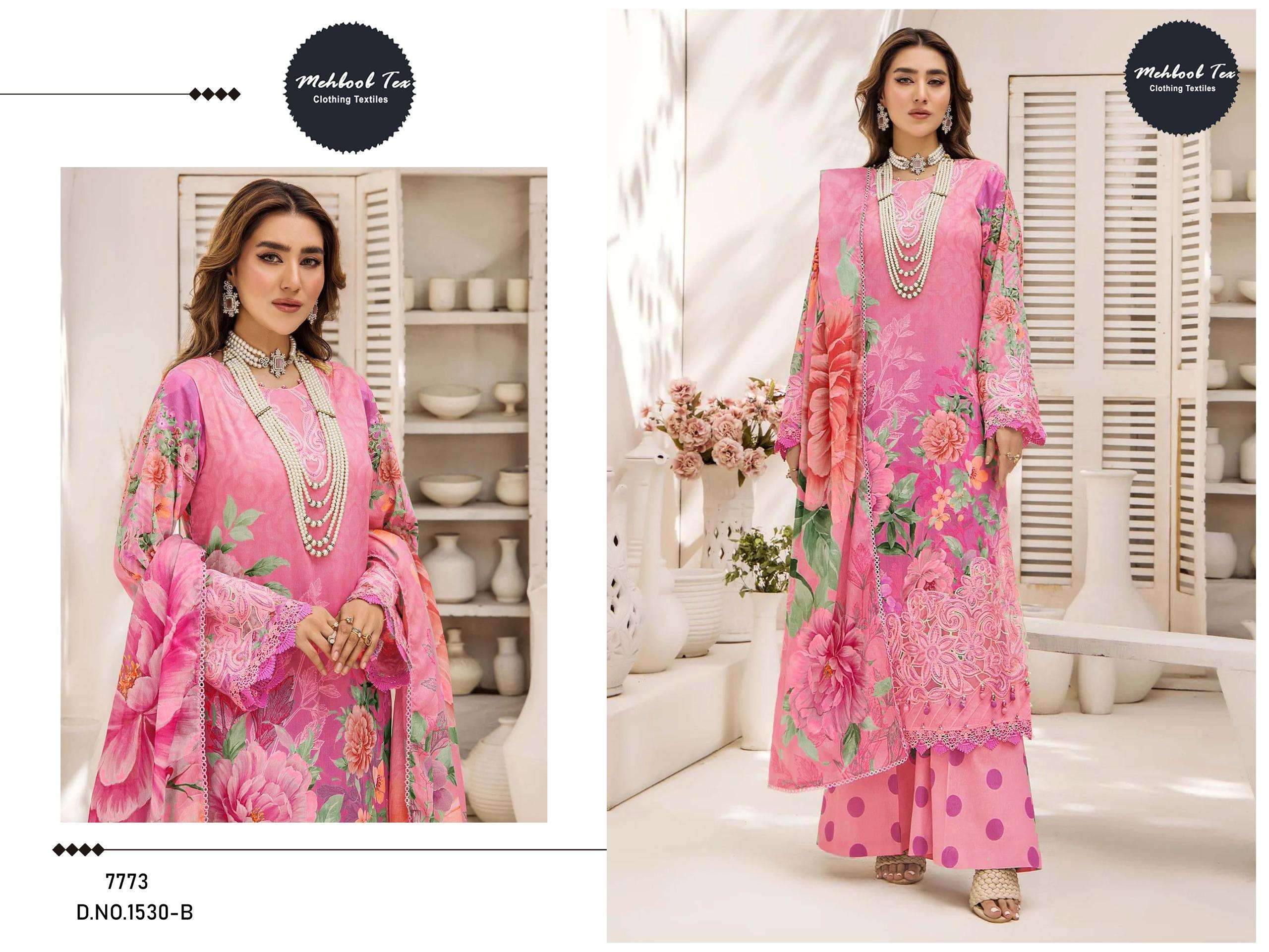MEHBOOB TEX M-1530 SERIES PURE COTTON PRINTED PAKISTANI DRESSES-00071