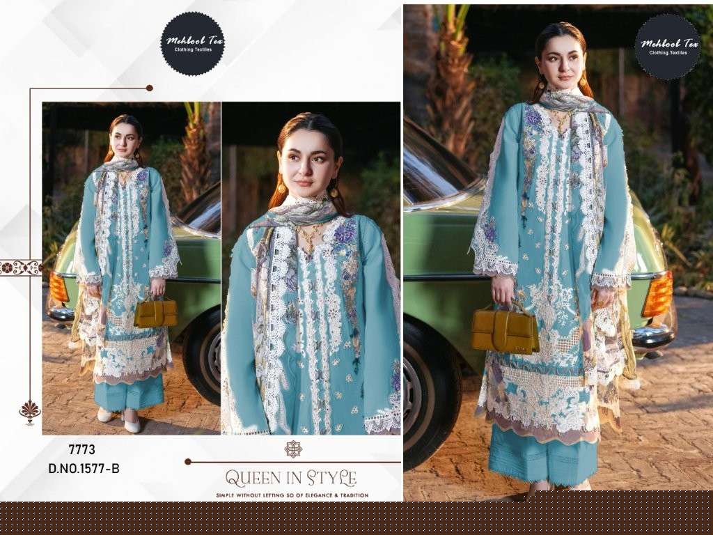 MEHBOOB TEX M-1577 COLOUR PURE HEAVY COTTON PRINTED PAKISTANI DRESSES-00071
