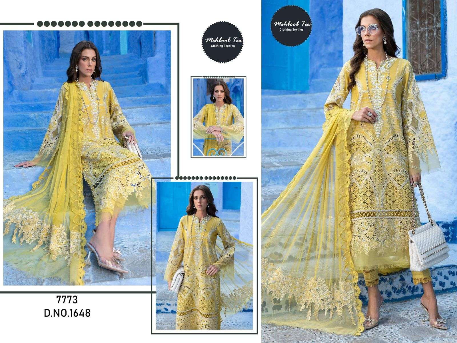 MEHBOOB TEX M-1648 COLOUR HEAVY EMBROIDERY VISCOSE LAWN PAKISTANI DRESS-00071