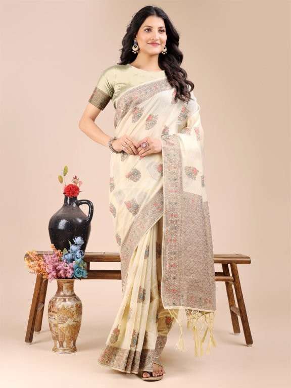 MILAN COTTON BY ASLIWHOLESALE DESIGNER PURE COTTON SAREES-00281
