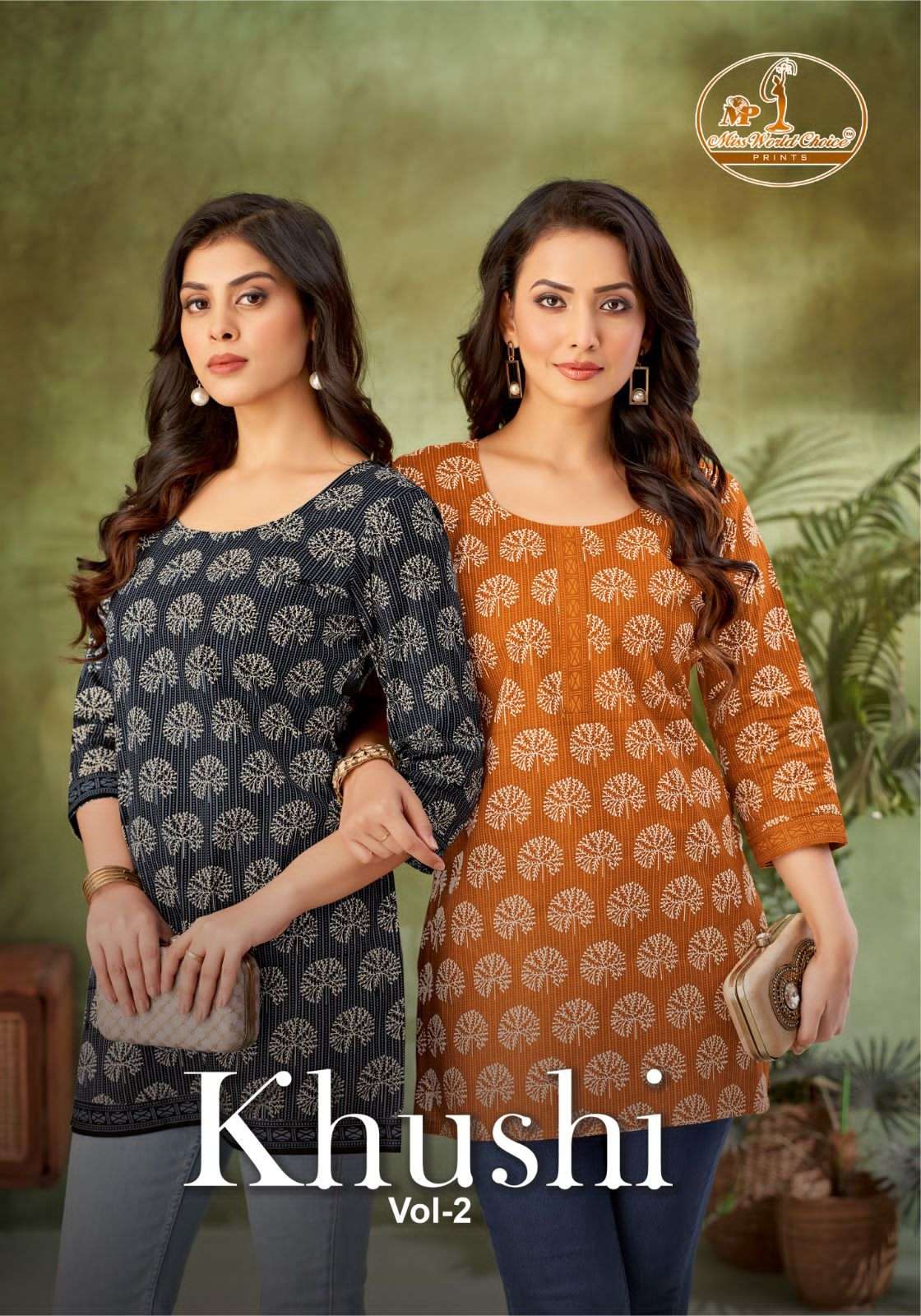 MISS WORLD KHUSHI VOL-2 2001 TO 2010 SERIES PURE FANCY HEAVY COTTON PRINTED KURTIS-00015