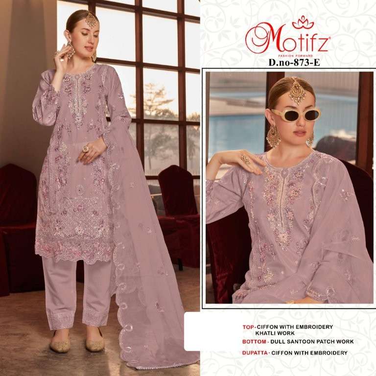 MOTIFZ 873 HEAVY EMBROIDERY CHIFFON PAKISTANI DRESSES-00201