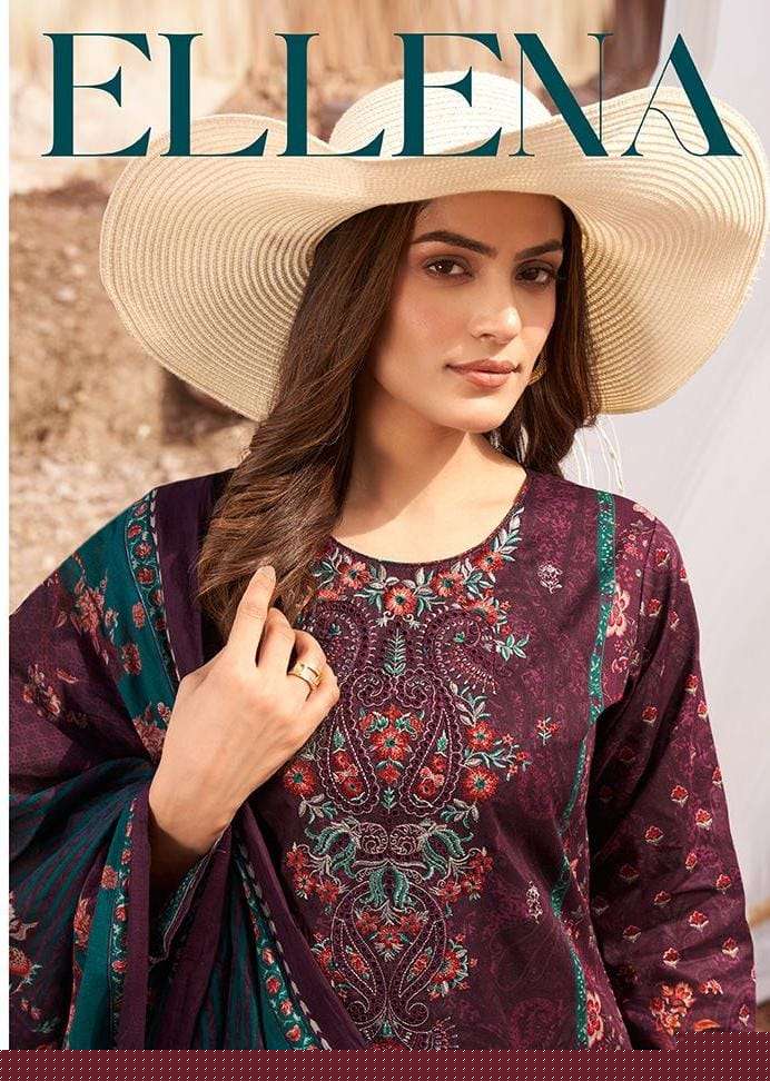 MUMTAZ ARTS ELLENA 1201 TO 1206 SERIES PURE LAWN CEMRIC EMBROIDERY PAKISTANI DRESSES-00201
