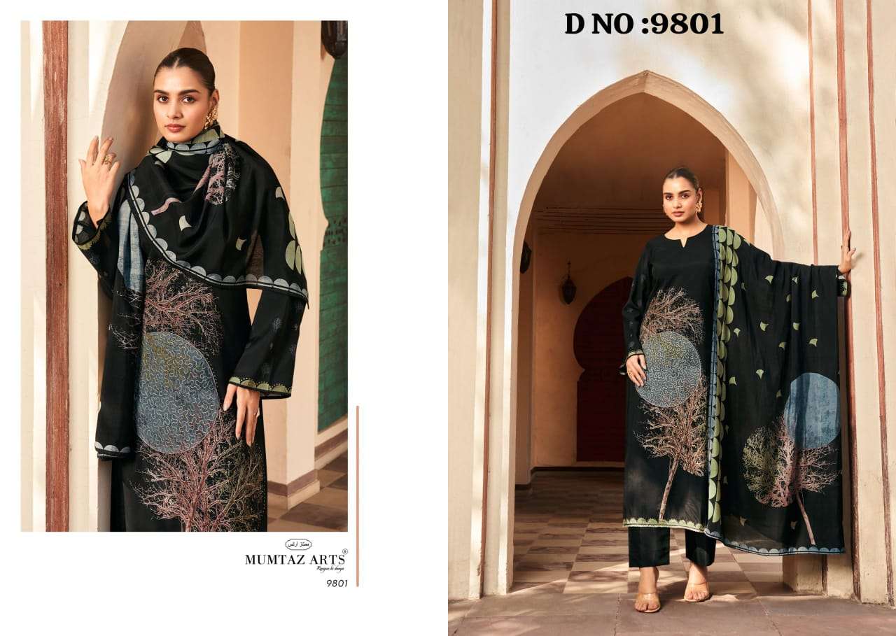 MUMTAZ ARTS SINGLE-1 PURE HEAVY VISCOSE MUSLIN EMBROIDERY PAKISTANI DRESSES-00150