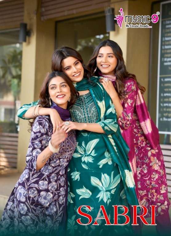 MYSTIC9 SABRI VOL-06 6001 TO 6008 SERIES PURE RAYON FOIL PRINTED DRESSES-00140