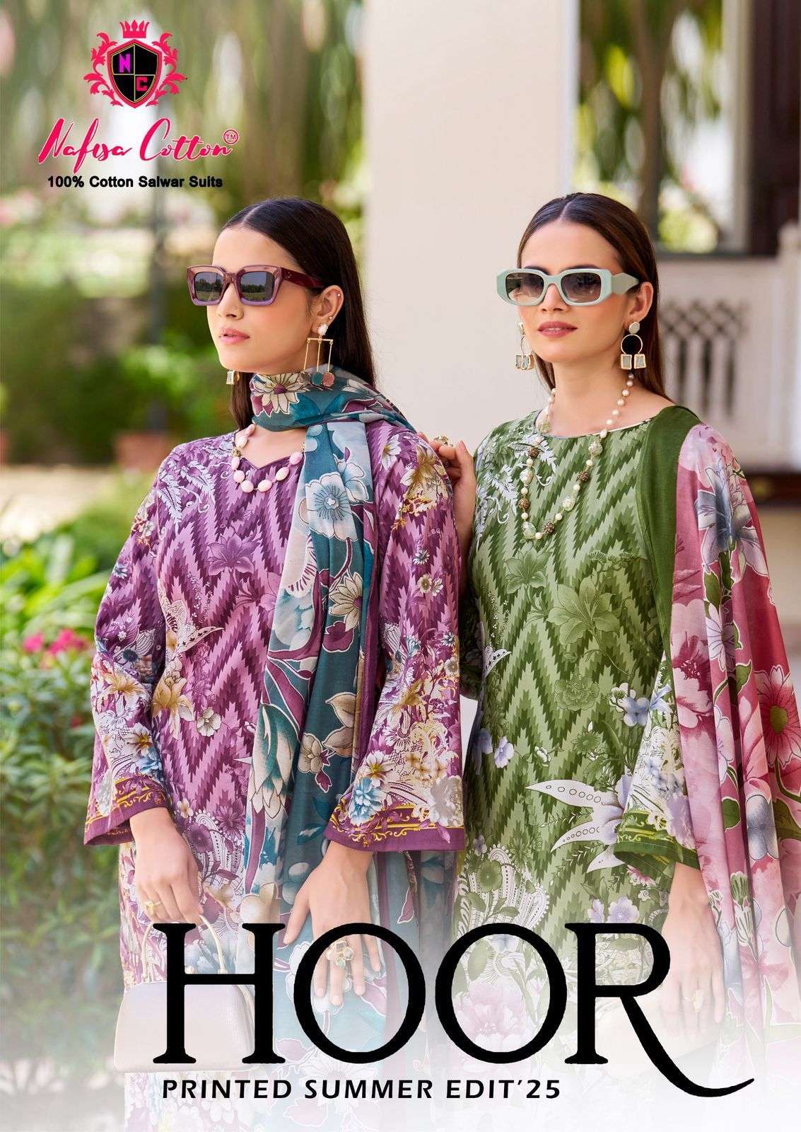 NAFISA COTTON HOOR KARACHI SUIT VOL-25 1001 TO 1006 SERIES PURE COTTON PRINTED DRESSES-00062