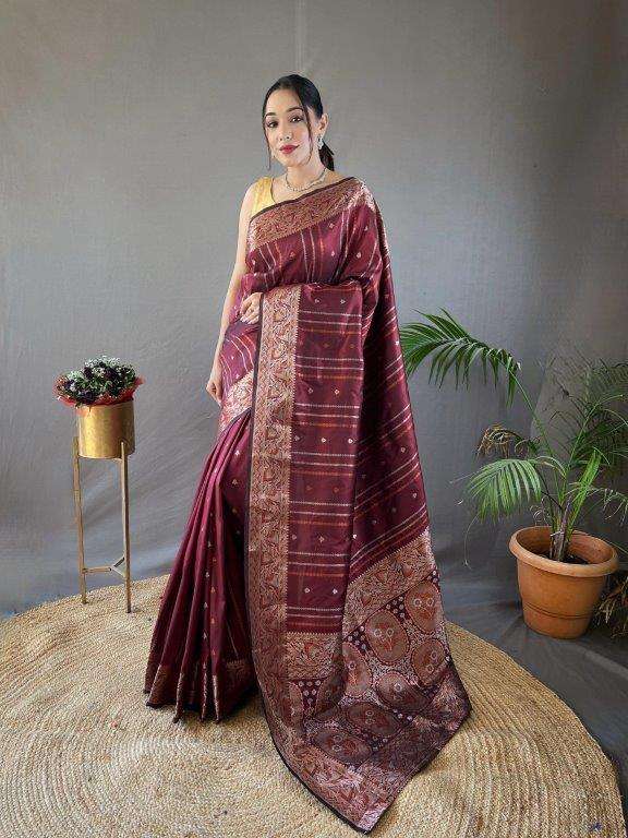 NIDHI BY ASLIWHOLESALE DESIGNER PURE SILK SAREES-00282