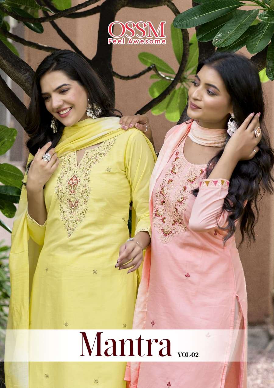 OSSM MANTRA VOL-02 2001 TO 2006 SERIES PURE COTTON EMBROIDERY DRESSES-00014