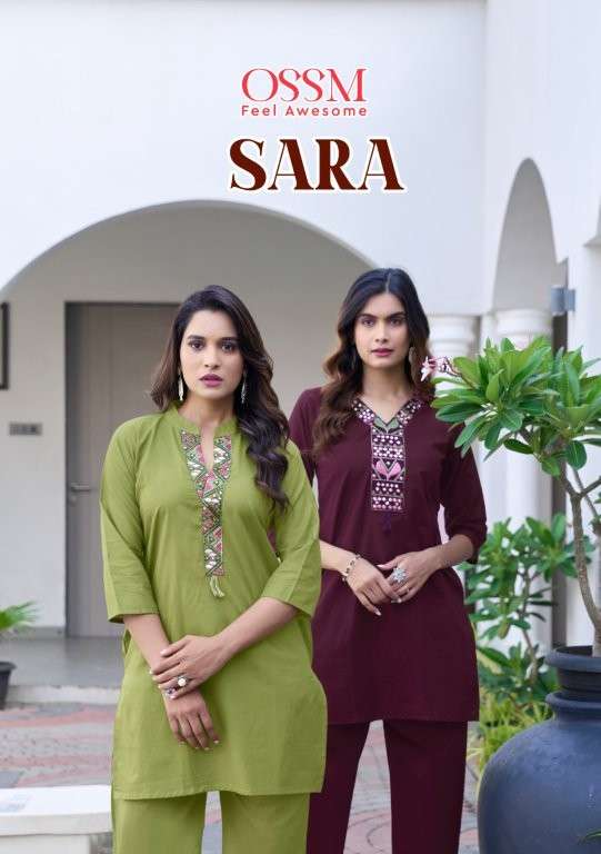 OSSM SARA 1001 TO 1006 SERIES PURE COTTON CO-ORD SET-00140
