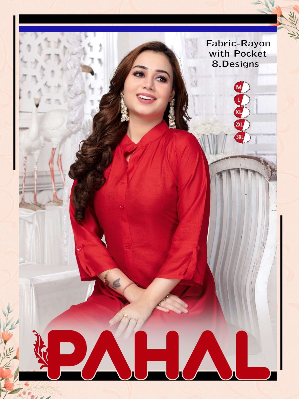 PAHAL VOL-03 BY ASLIWHOLESALE DESIGNER PURE RAYON KURTIS-00093