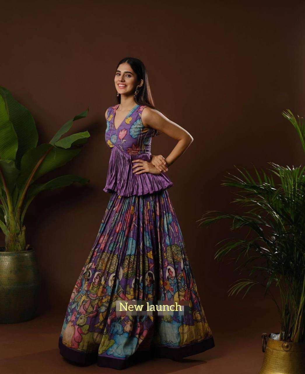 PC-361 COLOUR BY ASLIWHOLESALE DESIGNER PURE CREPE PRINTED LEHENGA-00045