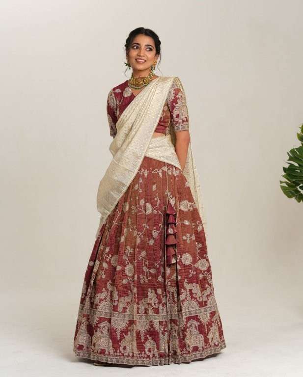 PC-511 BY ASLIWHOLESALE DESIGNER PURE CERPE EMBROIDERY LEHENGAS-00045