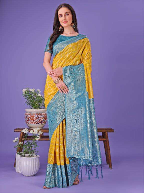 PLAZZO VOL-02 BY ASLIWHOLESALE DESIGNER 1001 TO 1008 SERIES PURE SILK SAREES-00281
